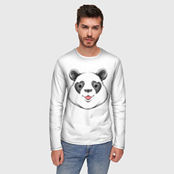 Лонгслив мужской Влюблённый панда, цвет: 3D-принт — фото 2