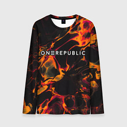 Мужской лонгслив OneRepublic red lava