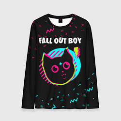 Лонгслив мужской Fall Out Boy - rock star cat, цвет: 3D-принт