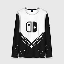 Мужской лонгслив Nintendo краски лого
