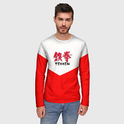 Лонгслив мужской Tekken текстура файтинг япония, цвет: 3D-принт — фото 2