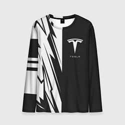 Мужской лонгслив Tesla - carbon texture
