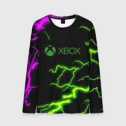 Лонгслив мужской Xbox storm молнии, цвет: 3D-принт
