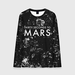 Лонгслив мужской Thirty Seconds to Mars black ice, цвет: 3D-принт