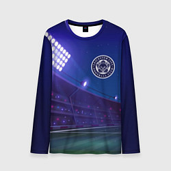 Лонгслив мужской Leicester City ночное поле, цвет: 3D-принт