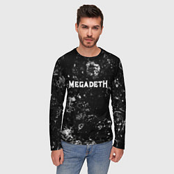 Лонгслив мужской Megadeth black ice, цвет: 3D-принт — фото 2