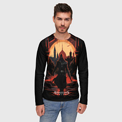 Лонгслив мужской Assassins creed заброшенный старый город, цвет: 3D-принт — фото 2