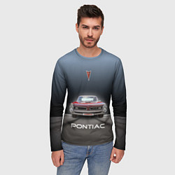 Лонгслив мужской Американский масл-кар Pontiac GTO, цвет: 3D-принт — фото 2