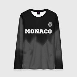 Лонгслив мужской Monaco sport на темном фоне посередине, цвет: 3D-принт