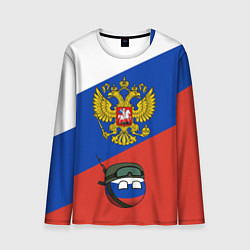 Лонгслив мужской Россия - на страже, цвет: 3D-принт