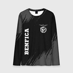 Мужской лонгслив Benfica sport на темном фоне вертикально