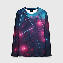 Лонгслив мужской Конструкция с ярким свечением, цвет: 3D-принт
