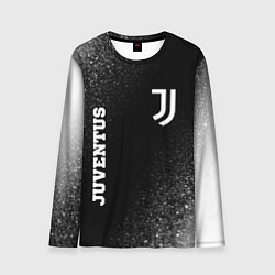 Лонгслив мужской Juventus sport на темном фоне вертикально, цвет: 3D-принт