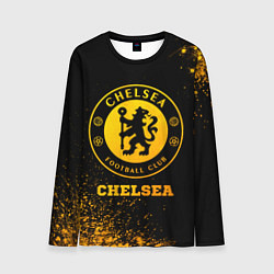 Лонгслив мужской Chelsea - gold gradient, цвет: 3D-принт