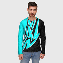 Лонгслив мужской Mint graffiti, цвет: 3D-принт — фото 2