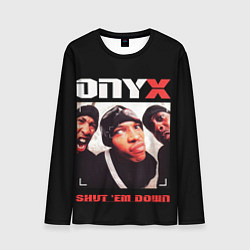 Лонгслив мужской Оникс - shut em down, цвет: 3D-принт