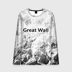 Лонгслив мужской Great Wall white graphite, цвет: 3D-принт