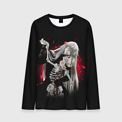 Мужской лонгслив Темный дворецкий Гробовщик танцует со скелетом