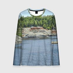 Лонгслив мужской Троицко-байновское месторождение глины, цвет: 3D-принт