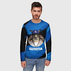 Лонгслив мужской Шлепа в бейсболке, цвет: 3D-принт — фото 2