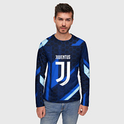 Лонгслив мужской Juventus sport geometry steel, цвет: 3D-принт — фото 2