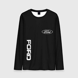 Мужской лонгслив Ford logo white steel