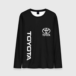 Мужской лонгслив Toyota logo white steel