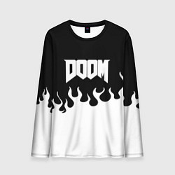 Лонгслив мужской Doom fire white, цвет: 3D-принт