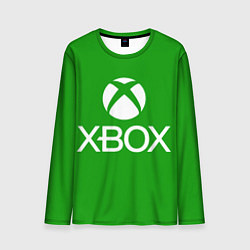 Лонгслив мужской X-box logo green, цвет: 3D-принт
