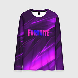 Мужской лонгслив Fortnite neon stripes angles logo