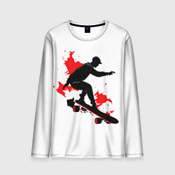 Мужской лонгслив Черный скейтер