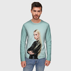 Лонгслив мужской Anya Taylor - Joy - actress, цвет: 3D-принт — фото 2