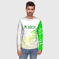 Лонгслив мужской Xbox краски текстура геймер, цвет: 3D-принт — фото 2