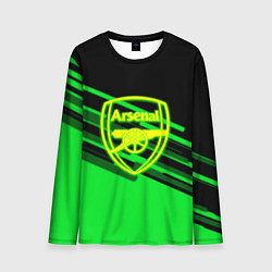 Лонгслив мужской Arsenal geometry line green, цвет: 3D-принт