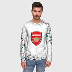 Лонгслив мужской Arsenal fc текстура, цвет: 3D-принт — фото 2