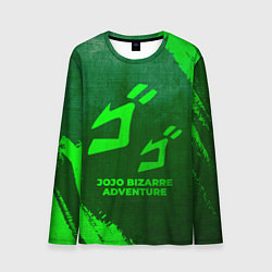 Лонгслив мужской JoJo Bizarre Adventure - green gradient, цвет: 3D-принт