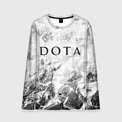Лонгслив мужской Dota white graphite, цвет: 3D-принт