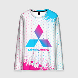 Лонгслив мужской Mitsubishi neon gradient style, цвет: 3D-принт