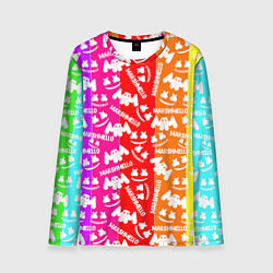 Мужской лонгслив Marshmello rainbow