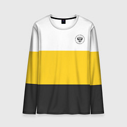 Мужской лонгслив Сокрушу пред ним врагов его герб черный