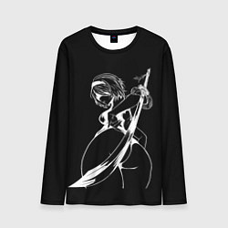Мужской лонгслив 2B с катаной - Nier automata