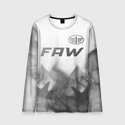 Лонгслив мужской FAW - white gradient посередине, цвет: 3D-принт