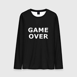 Лонгслив мужской Game over white logo, цвет: 3D-принт