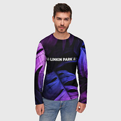Лонгслив мужской Linkin Park 2024 neon monstera, цвет: 3D-принт — фото 2
