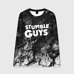 Лонгслив мужской Stumble Guys black graphite, цвет: 3D-принт