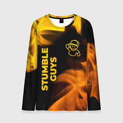 Лонгслив мужской Stumble Guys - gold gradient вертикально, цвет: 3D-принт