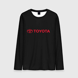 Мужской лонгслив Toyota red logo auto