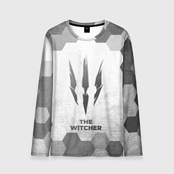 Лонгслив мужской The Witcher - white gradient, цвет: 3D-принт