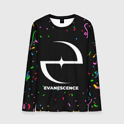 Лонгслив мужской Evanescence конфети, цвет: 3D-принт