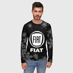 Лонгслив мужской Снежный Fiat, цвет: 3D-принт — фото 2